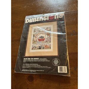 Vintage Dimensions Noah's Ark Counted Cross Stitch KIT 1990 NEW